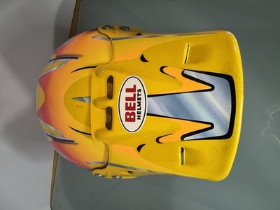 Bell Moto 6 Helmet Vintage 1996 Yellow Size 7 1/2 Nice Shape
