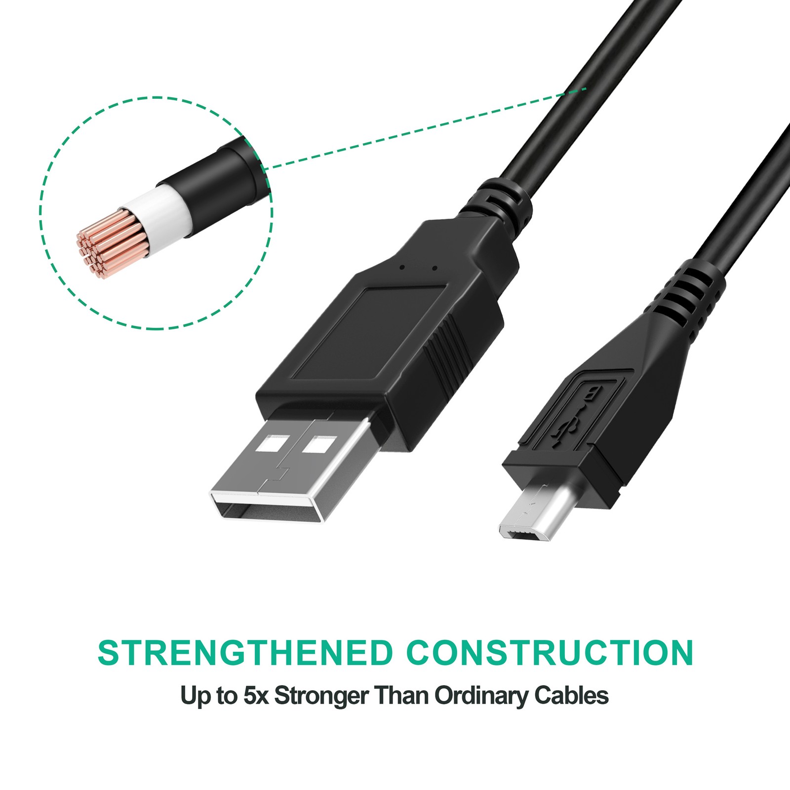 5ft USB Charging Cable Cord For Lighting EVER 3300008-2 LE LED Camping Lantern