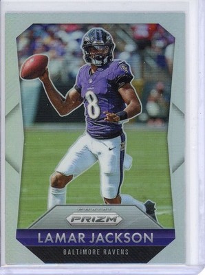 2025 Panini Prizm Lamar Jackson Prizm Flashback Prizms Silver #1