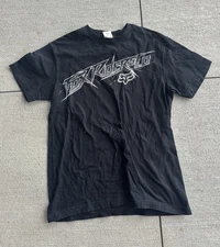 Vintage Fox Racing Shirt Sz Medium Black Grey Y2K Grunge