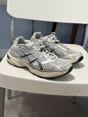 ASICS GEL-1130 White Black Mesh Sneakers Style 1201B019-100 US Size 5/eu Sz 37.5