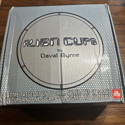 David Byrne Illy Espresso Cups Art Collection Aliens Set of 6