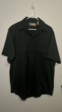 Vintage JCPenney BIG MAC Work Shirt General Wear Men's Dark Green Shirt L Tall