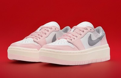 NIKE AIR JORDAN 1 ELEVATE LOW  - ROSA/WEISS/GRAU Damen EU 40 Sneaker / NEU