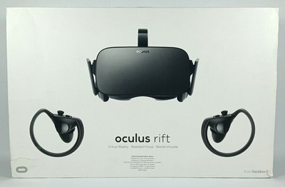 Oculus Rift CV1 VR Virtual Reality Headset Black Full Kit Tested Working Boxed