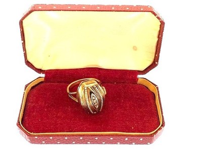 ROLLGOLD ANTIKE RINGUHR GRÖSSE N SWISS BIJOU 17 JUWELEN MECHANISCH HERVORRAGENDER ZUSTAND
