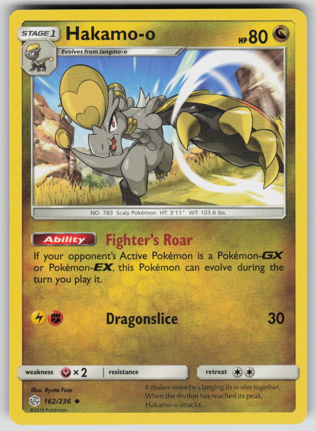 Hakamo-o 162/236 Uncommon Cosmic Eclipse Pokemon NM