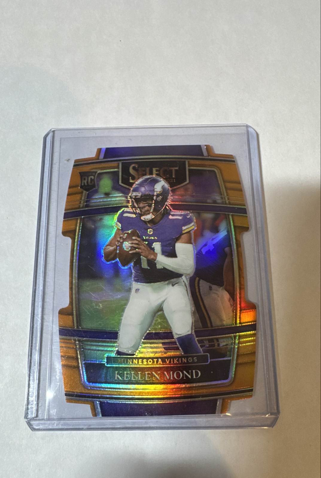 2021 Panini Select - Concourse Kellen Mond #64 Orange Prizm Die-Cut /249 (RC)