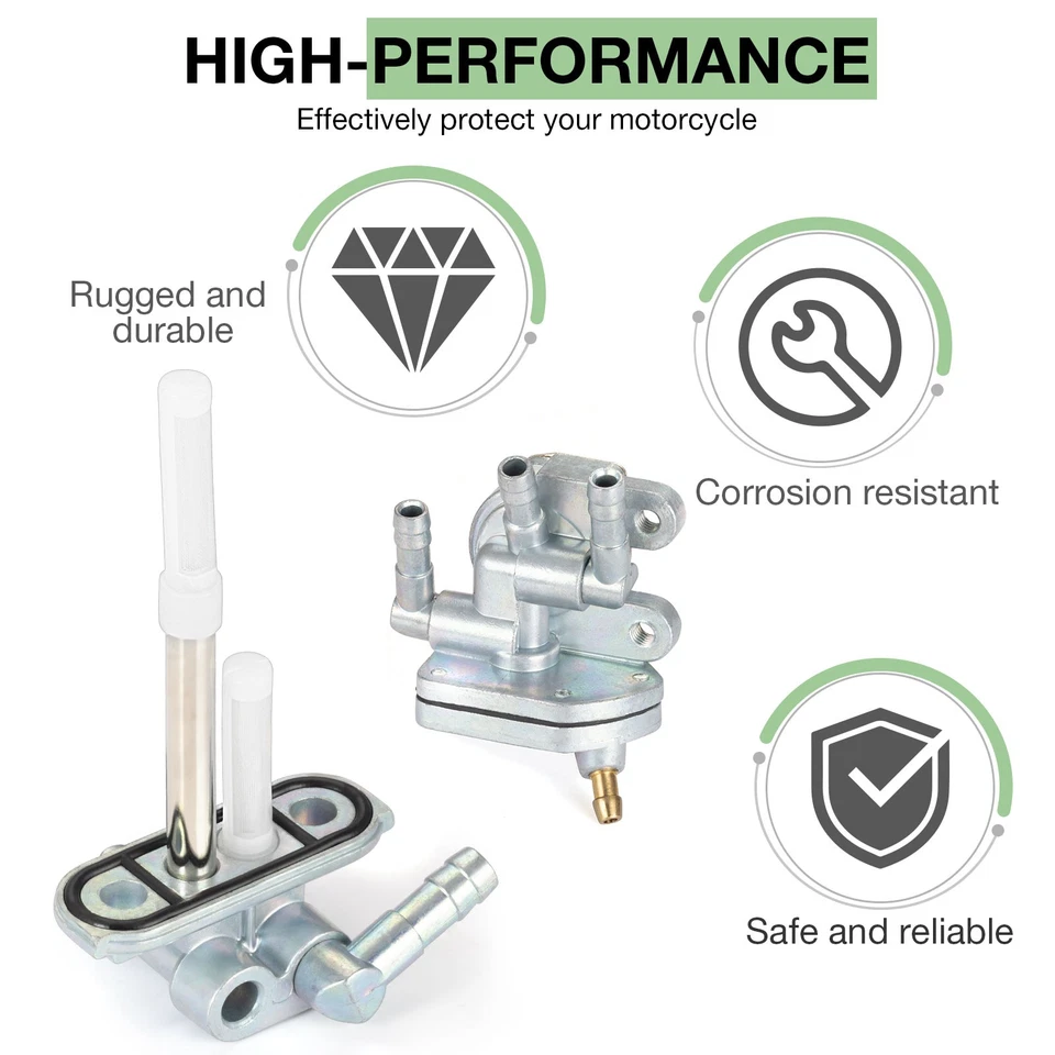 Válvula de combustible Petcock y conjunto de filtro para Yamaha XV250 Route 66 Virago 250 V-Star 250 Foto 4 de 4