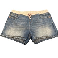Justice Clothing Shorts Ribbed Elastic Waist Drawstring Hem Dark Size 16
