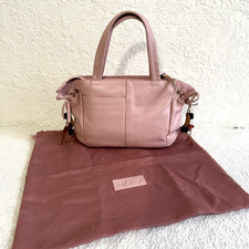 Radley handbag pink leather tote medium with dust bag excellent condition
