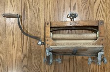 Antique Lovell Mfg. Co. No. RB 32 Wooden Laundry Wringer  Erie, Pa USA