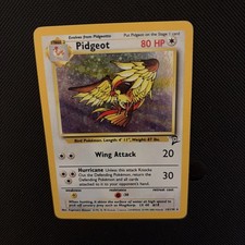 Pidgeot Holo Rare 14/130 Base Set 2 80 HP English Pokémon TCG 2000 on eBay
