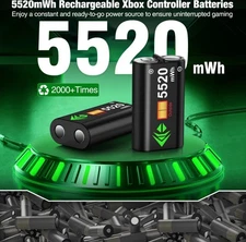 Rechargeable Battery For Xbox One/Series X S Controller Charger Station Dock
