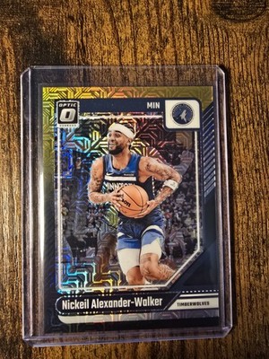 Nickeil Alexander-Walker Black/Gold 1/8 Panini Optic Basketball 2025