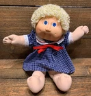 VINTAGE 1978 1982 Cabbage Patch Kid Doll Coleco Blue Eyes Green Signature