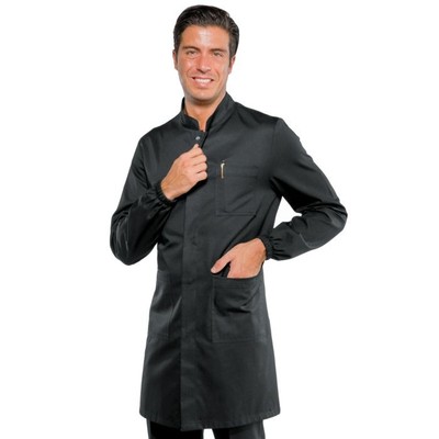 ISACCO Arbeitshemd DOVER Herren aus Polyester Baumwolle (schwarz)