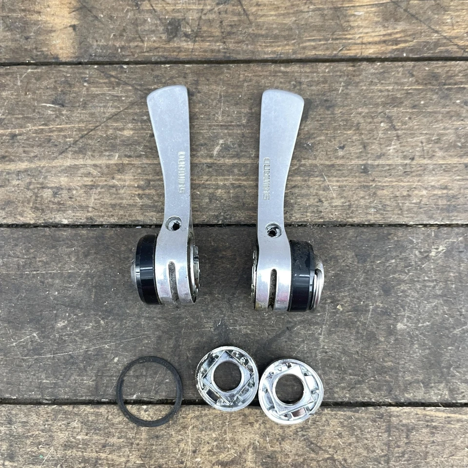 Vintage Shimano SL-S434 Light Action SIS Downtube Shifters 6 Speed Braze-On Pair - Image 3 of 4