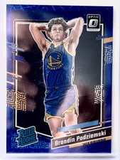 2023-24 Panini Donruss Optic Brandin Podziemski Blue Velocity Rookie RC #203