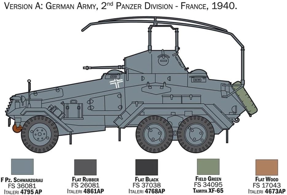 Italeri 6433S - Sd.Kfz.232 6 Wheel thumbnail 10