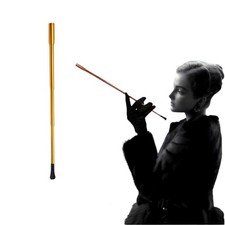 Vintage Metal Extendable Cigarette Holder Bronze Costume Accessory