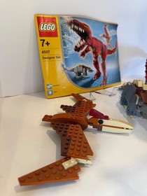 Vintage LEGO Designer Set 4507 Prehistoric Creatures Dinosaur T-Rex