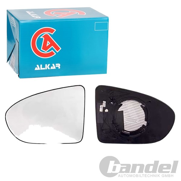 Alkar Spiegelglas AsphÄRisch Beheizbar Links Passend FüR Nissan Qashqai | 647156-image
