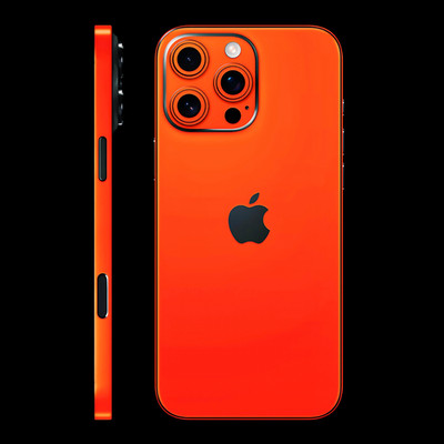 AuraSkins Atomic Orange Phone Skin Wrap for iPhone   Precut Vinyl Decal