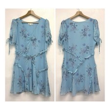 LoveShackFancy Posh Mini Dress Floral Print Cottagecore Romantic Ruffle - Size 8