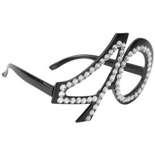 Reusable Black Pc Birthday Glasses Number Eyewear Party Decoration Prop