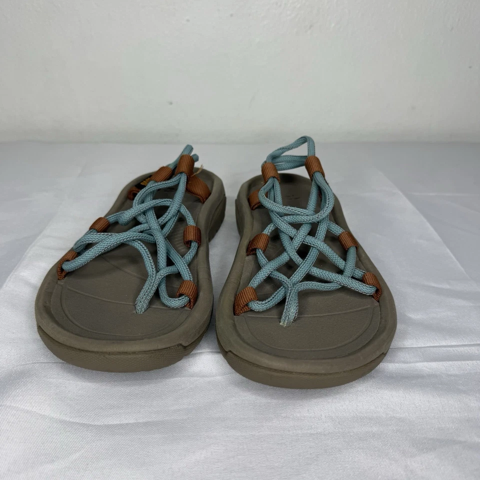 Sandalias Teva Hurricane XLT Infinity Sea Glass azules con tiras entrecruzadas para mujer 5’s Foto 3 de 4
