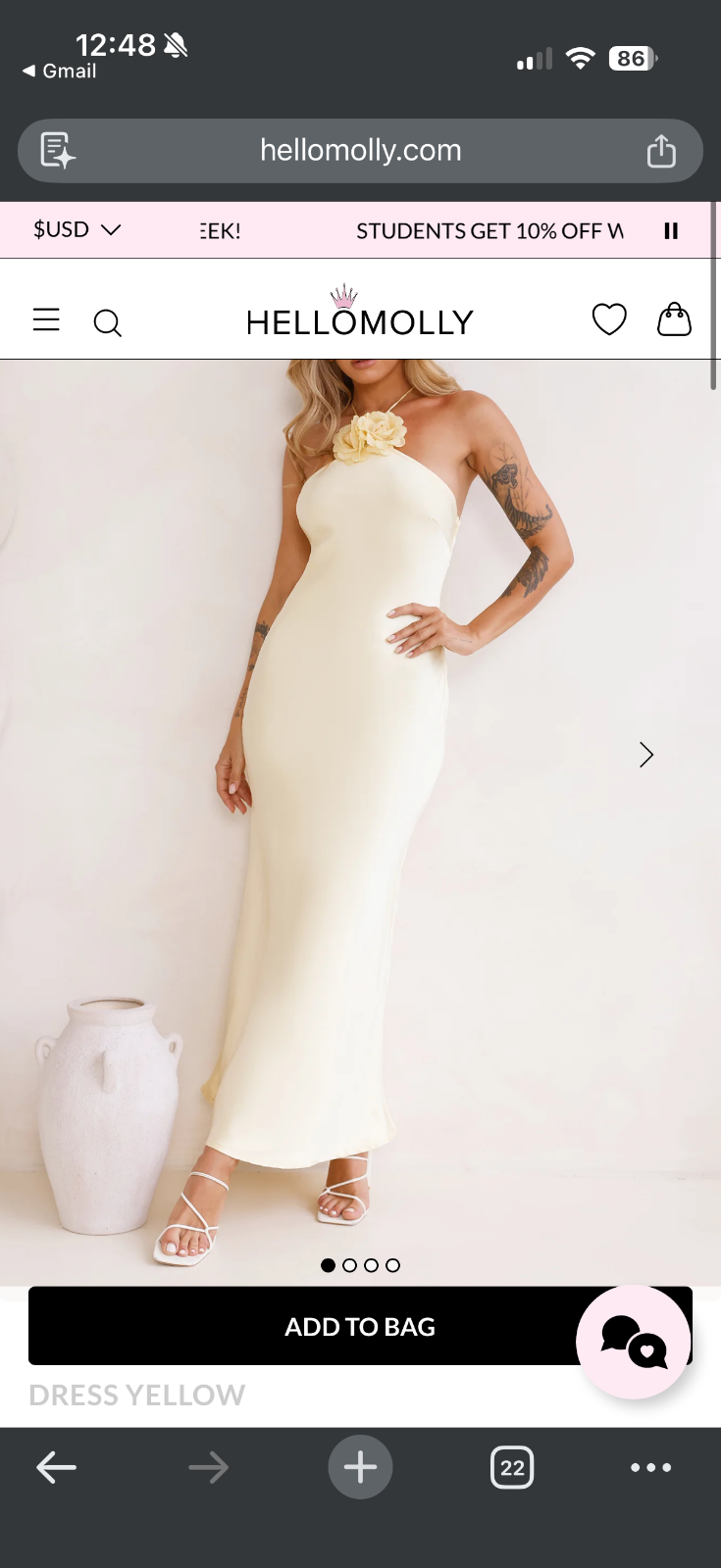 yellow maxi dresses for women