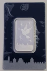 HOLY LAND MINT DOVE OF PEACE 1/2 OUNCE SILVER BAR IN ASSAY CARD SKU IL000020