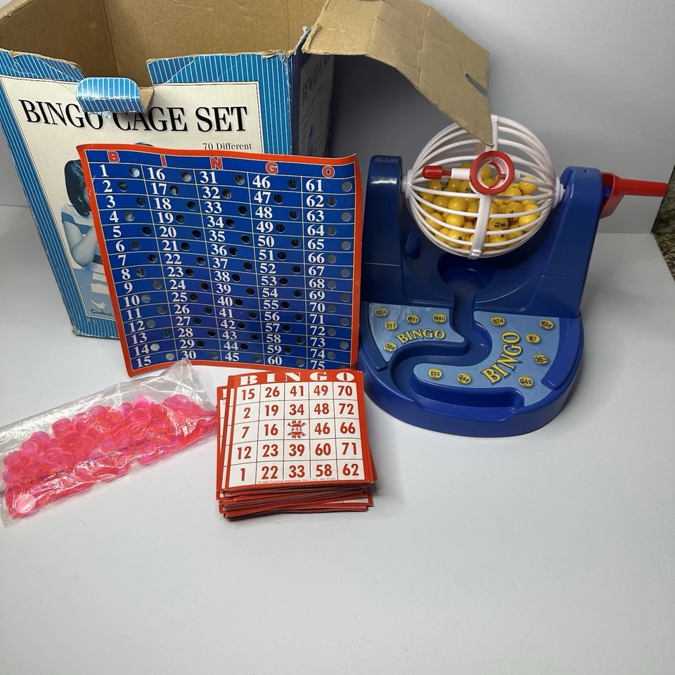 2004 Cardinal Deluxe Bingo Family Game with Box, Balls, Cage, and Cards - Image 2 of 4