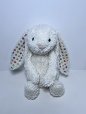 Jellycat Medium Bashful Dot Bunny CreamRetired 2017 Dot Ears