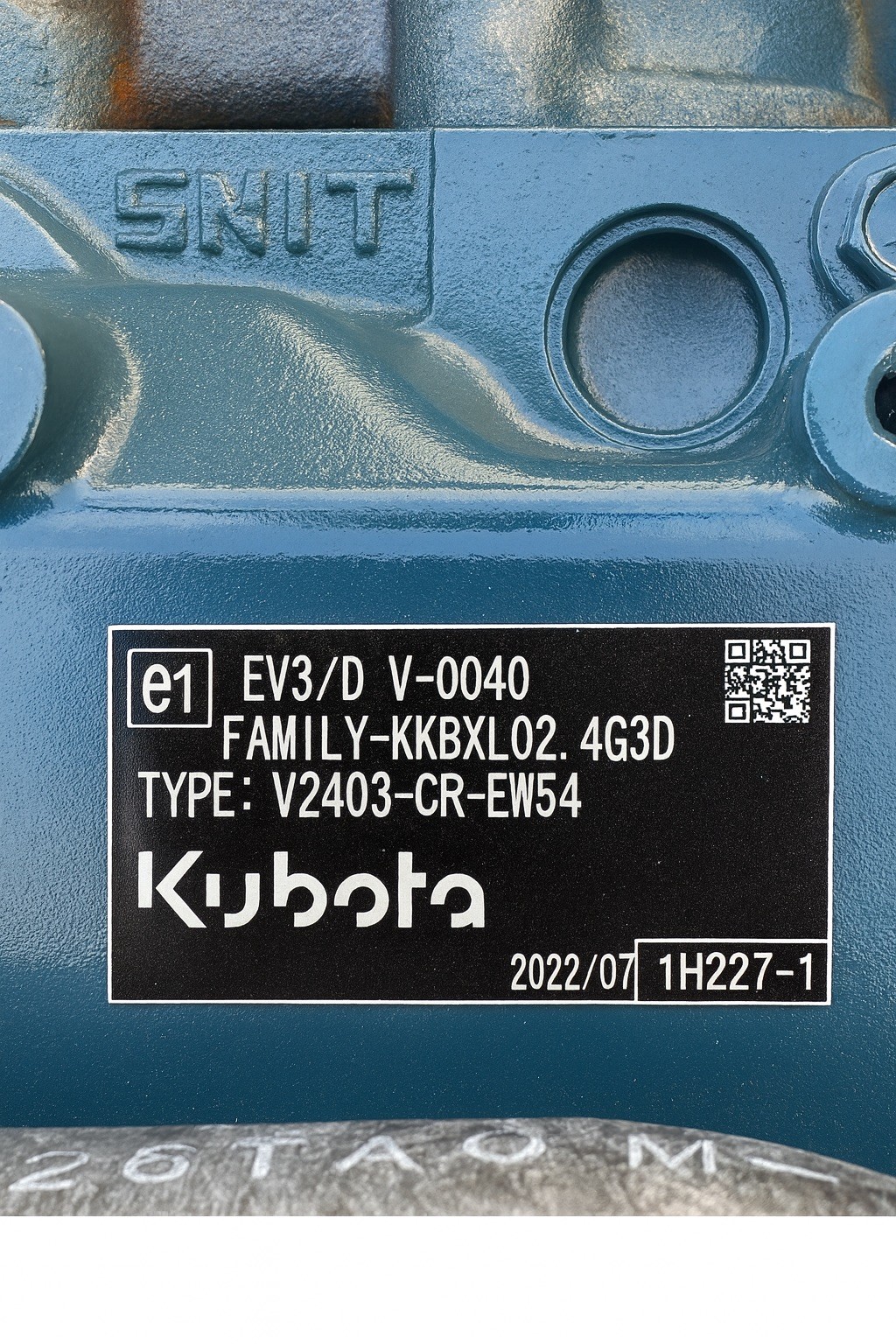 Kubota V2403-CR-EW54 Diesel Engine NEW 2.4L Tier 4 Final Industrial Power Unit