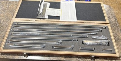 Mitutoyo 139-202 Inside Micrometer Set 4-40 in Mechanical 0.001 