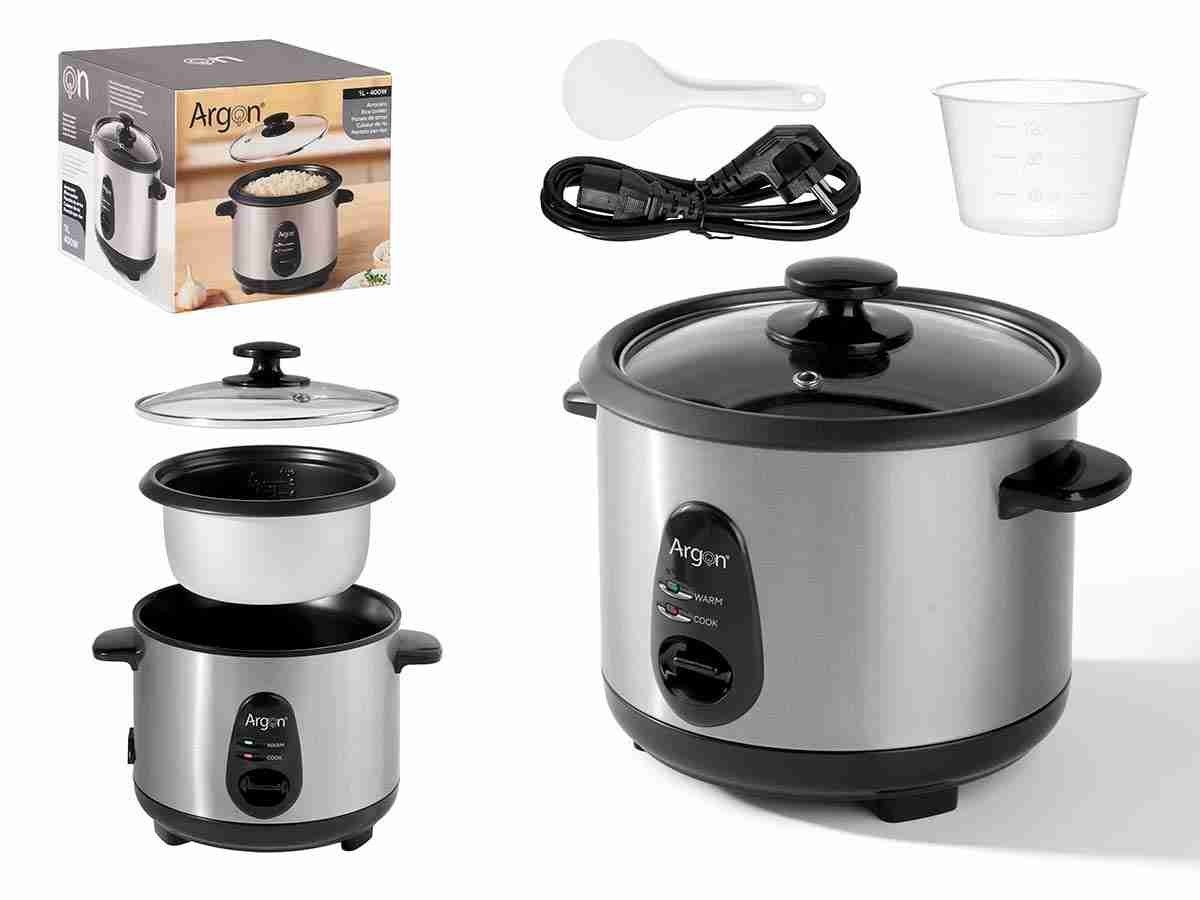 Cuciriso Elettrico Compact 1L Inox | Design Elegante 400W per Single