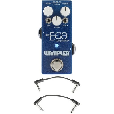 Wampler Mini Ego Compressor Pedal with EBS Patch Cables