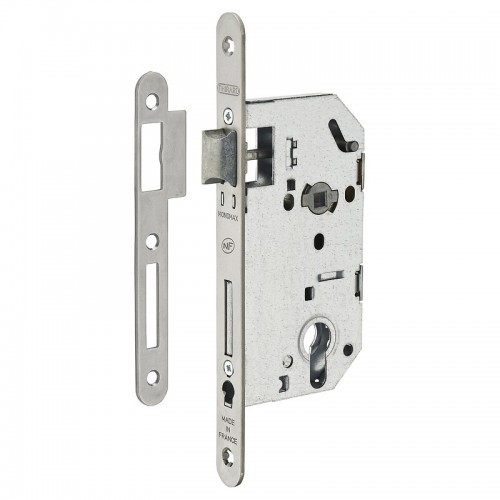 Serrure à larder monopoint Thirard axe 50 mm encastrable pour porte à cylindre européen