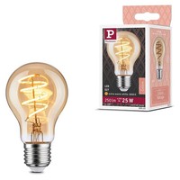 Paulmann LED Spiral Filament A60 Birne 4,8W = 25W E27 Gold Extra Warmweiß 1800K