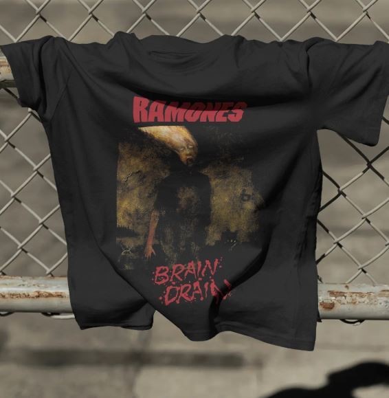CAMISETA RAMONES BRAIN DRAIN