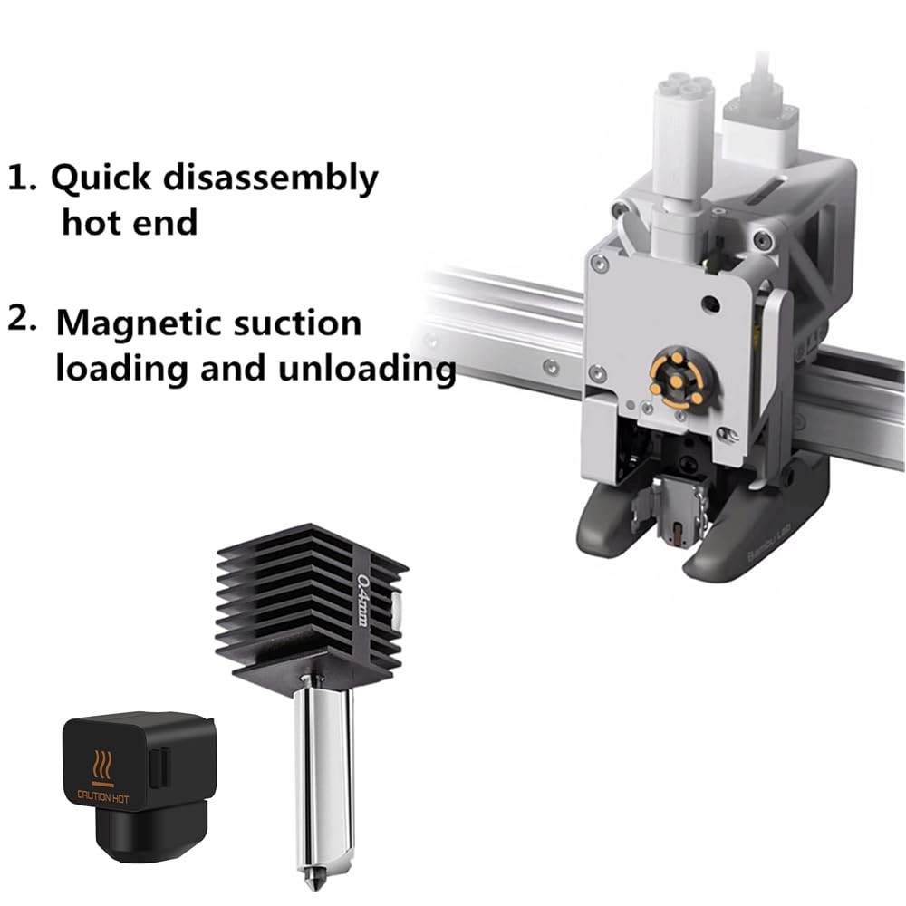 0.4MM Hardened Steel Nozzle Assembly Hotend Kit for Bambu Lab A1