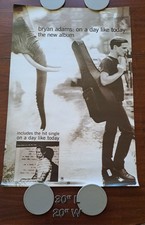 Listing image for Bryan Adams: On A Day Like Today Album Record Store Promo Poster 30" x 20"