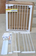Cumbor Safety Gate 29.7-51.5" Extra Wide Baby Pets Gate for Stairs Doorway
