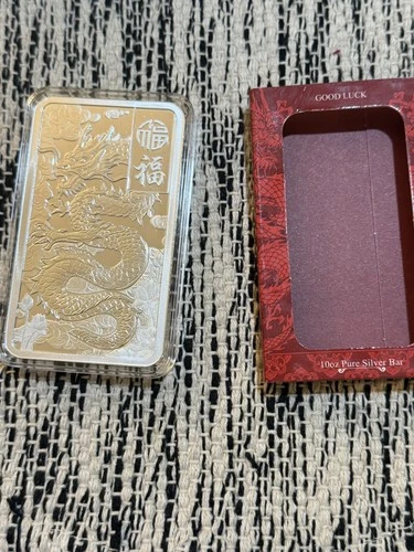 PAMP Suisse 10 oz .999 Fine Silver Bar – Sealed in Assay – New