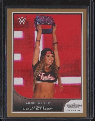 2016 Topps WWE Road to Wrestlemania NIKKI BELLA Bronze Border #38 Card BIN10