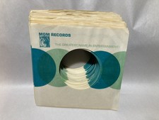 Company Sleeve 45 MGM White w/ Green Dot Design Square Logo- 41 Sleeves