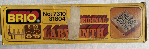 Vintage Brio Schweden Labyrinth Holz Kipplabyrinth Spiel OVP - Bild 10 von 14