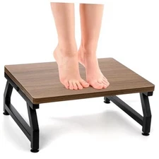 Wooden Step Stool for Adults Seniors, Heavy Duty Stools for High Bed with 